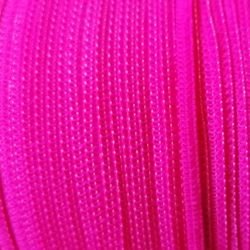 Rocca Elastico Piattina Ideale per Mascherine 4mm 150m, Fuxia Fluo