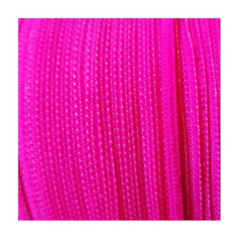 Rocca Elastico Piattina Ideale per Mascherine 4mm 150m, Fuxia Fluo