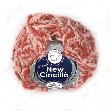 Gomitolo Lana New Cincillà 100gr Sfumato Arancione n°5
