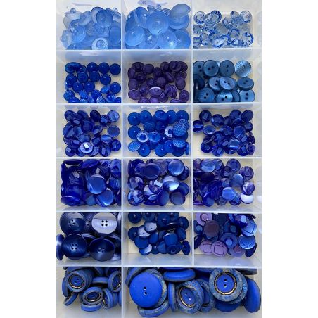 Offerta Stock Bottoni 432pz/ca Mix Blue n°09