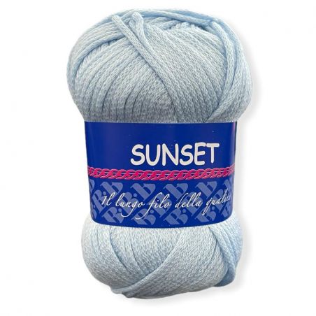 Gomitolo cotone Sunset 50gr, CELESTE N° 13