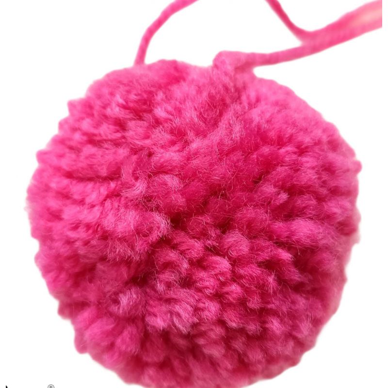 Pon POn Lana  Ø 6cm COL Fuxia n 03