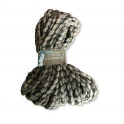 matassa Rete 100% lana naturale, treccia 100gr, beige rete nera n°705