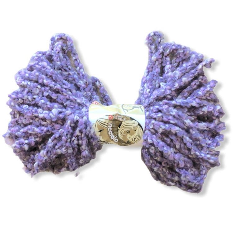 Lana Ricciolo 100g, mix lilla n°830