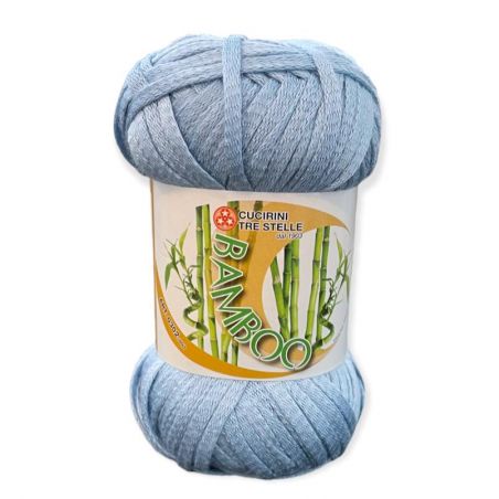 Gomitolo cotone Bamboo 50gr, azzurro n°6