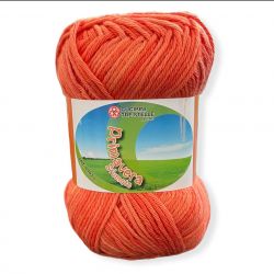 Gomitolo cotone Primavera Sfumato 50gr 100%cotone, arancione n°105