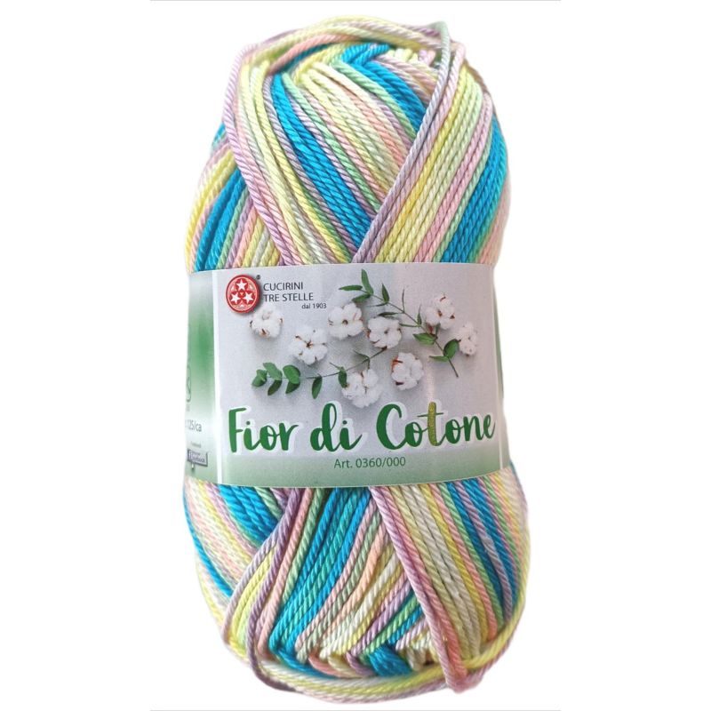 Gomitoli Fior di Cotone 50g Mix Color  n S004