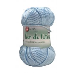 Gomitoli Fior di Cotone 50g Azzurro n°132