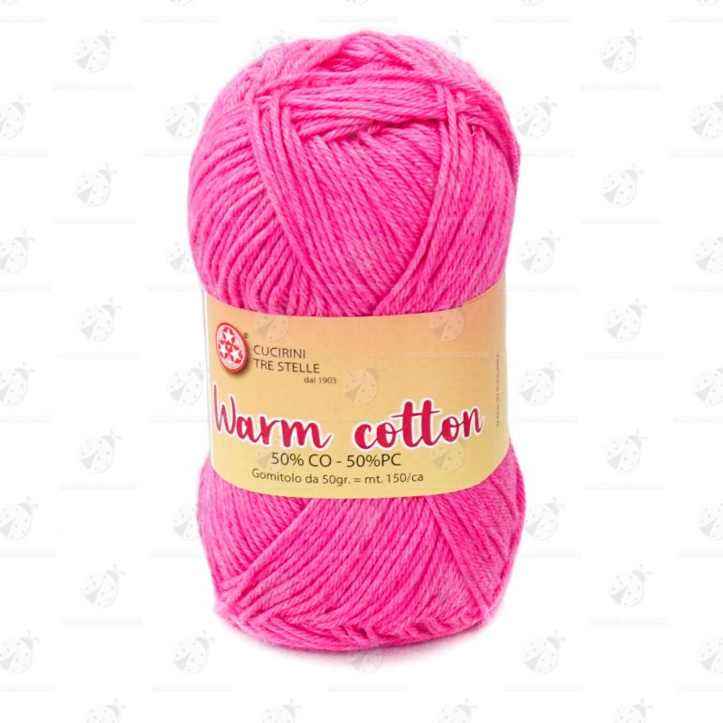 Gomitolo Cotone "Warm Cotton" Fucsia N°479