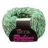 Gomitolo cotone Rubino 50gr, mix verde