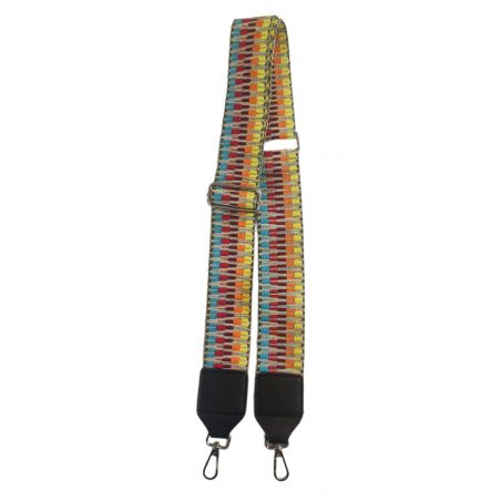 Tracolle Per Borse in Tessuto Regolabile da 80 a 138 cm MulticolorLarghezza cm 4 Gancio Oro