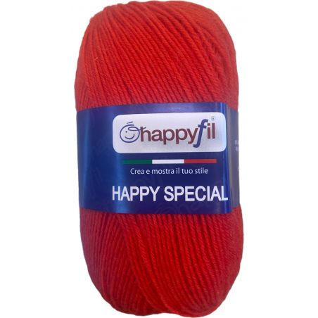 Filato HAPPY SPECIAL 60%lana - 40% acrilico Rosso COL N°095