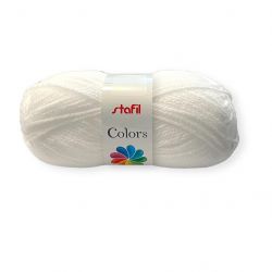 Gomitolo lana Stafil Colors 50gr, bianco n°1