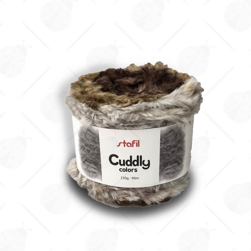 Gomitolo Lana Cuddly Colors 150g Mix Grigio/Marrone n°02