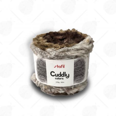 Gomitolo Lana Cuddly Colors 150g Mix Grigio/Marrone n°02