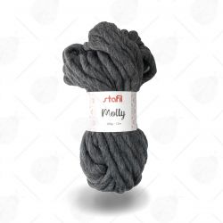 Gomitolo Lana Molly 200g Grigio Scuro Melange n°05