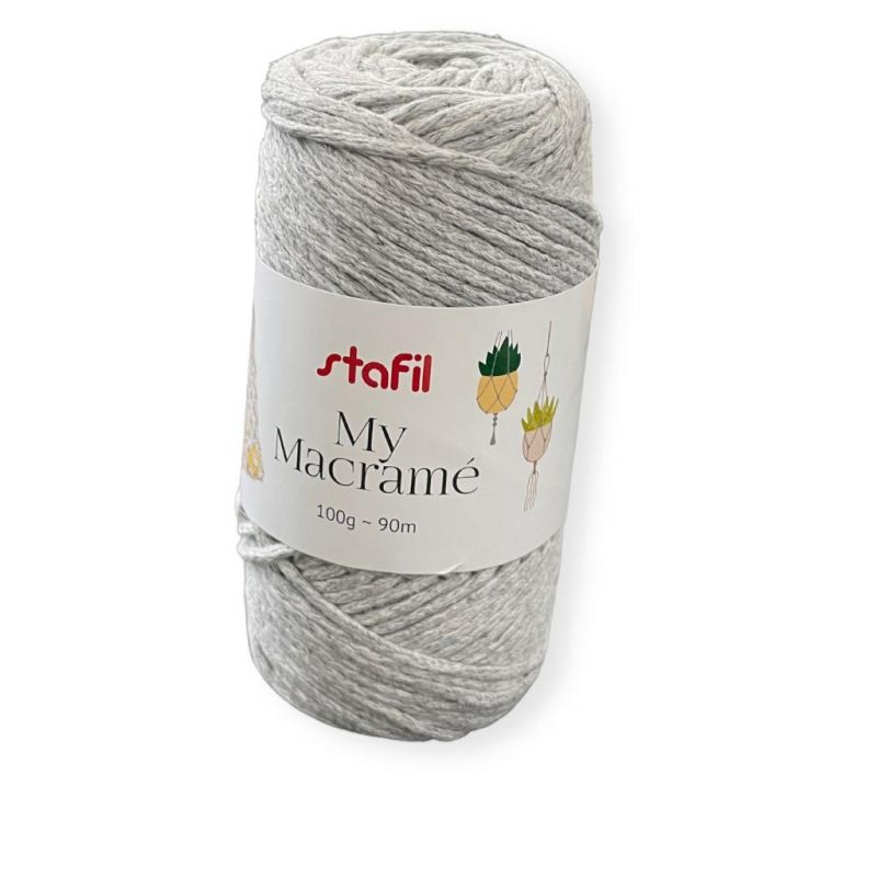 Cordone My Macramè mm2 Colore grigio n°07 100gr-90 Mt