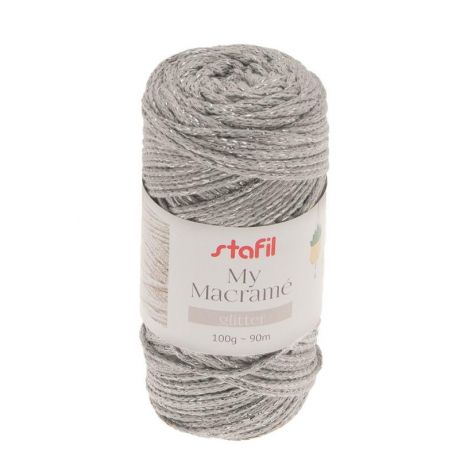 Cordone My Macramè mm2 Colore Grigio Lurex 100gr-90 Mt