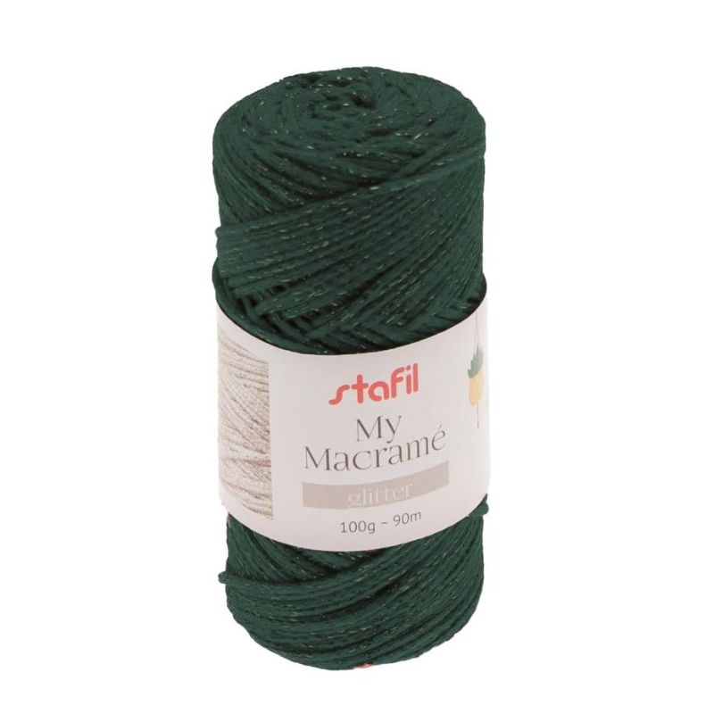 Cordone My Macramè mm2 Colore Verde  Lurex 100gr-90 Mt