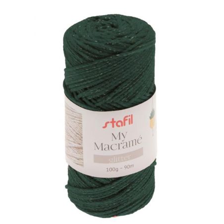 Cordone My Macramè mm2 Colore Verde  Lurex 100gr-90 Mt