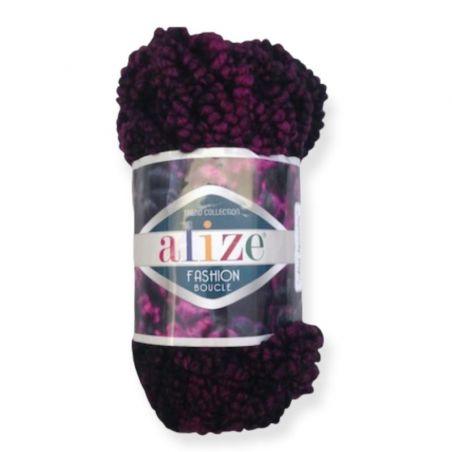 LANA BOUCLE FASHION COL VIOLA SFUMATO N°5572