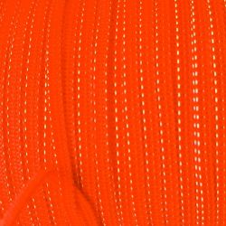 Rocca Elastico Piattina Ideale per Mascherine 4mm 150m, Arancione Fluo