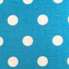 Fodera per Borse e Mascherine Delux Azzurro Pois Bianchi n°201