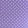 Fodera per Borse e Mascherine Delux Lilla Mini Pois Bianchi n°204