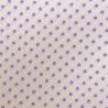 Fodera per Borse e Mascherine Delux Bianco Mini Pois Lilla n°205