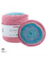 MACRAMÈ CAKE BALL 250g,220mt70% cotone riciclato 30% poliestereMix Rosa n 3