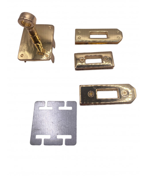 Chiusura girello Kelly  rettangolare 4,5x2,5cm/ca oro