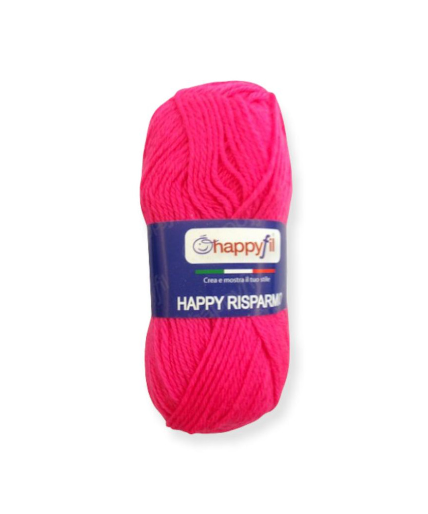 Filato Happy Risparmio 50 Gr-125mt Colore Fuxia  n° 142