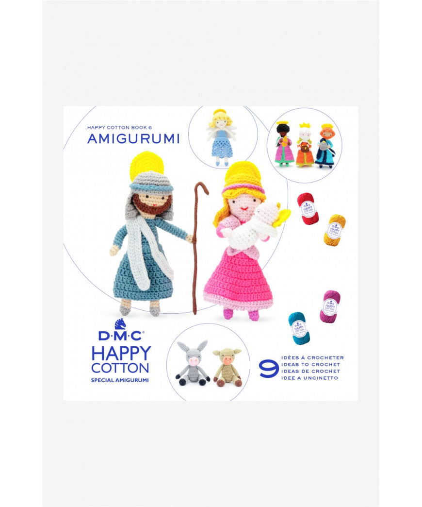 BOOK N°6  DMC happy cotton special amigurumi PRESEPE