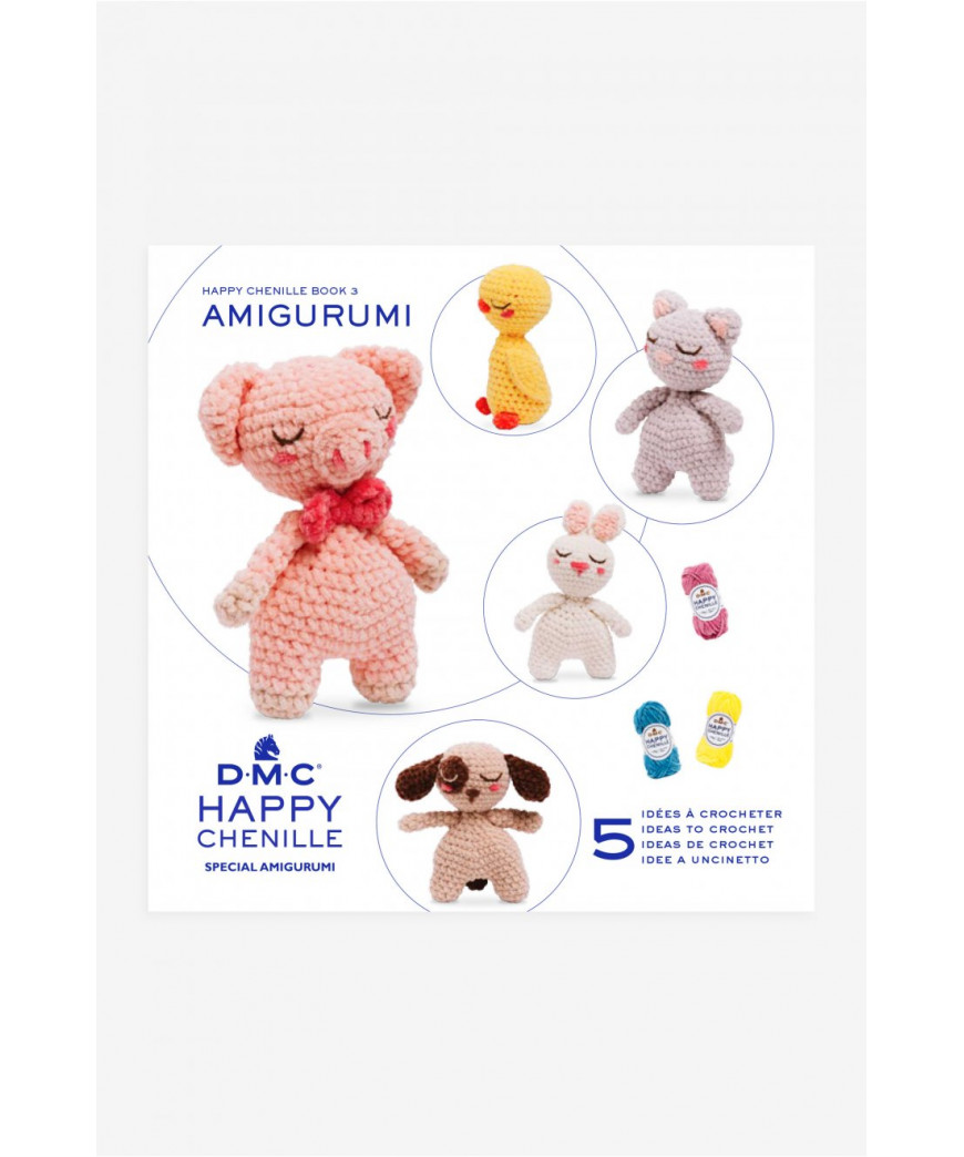 BOOK N° 3 DMC happy chenille special amigurumi PICCOLI AMICI