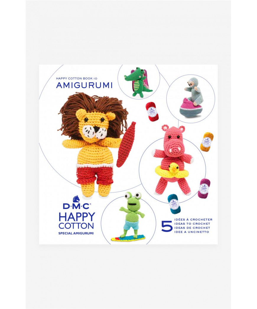 BOOK N° 10 DMC happy chenille special amigurumi IN SPIAGGIA