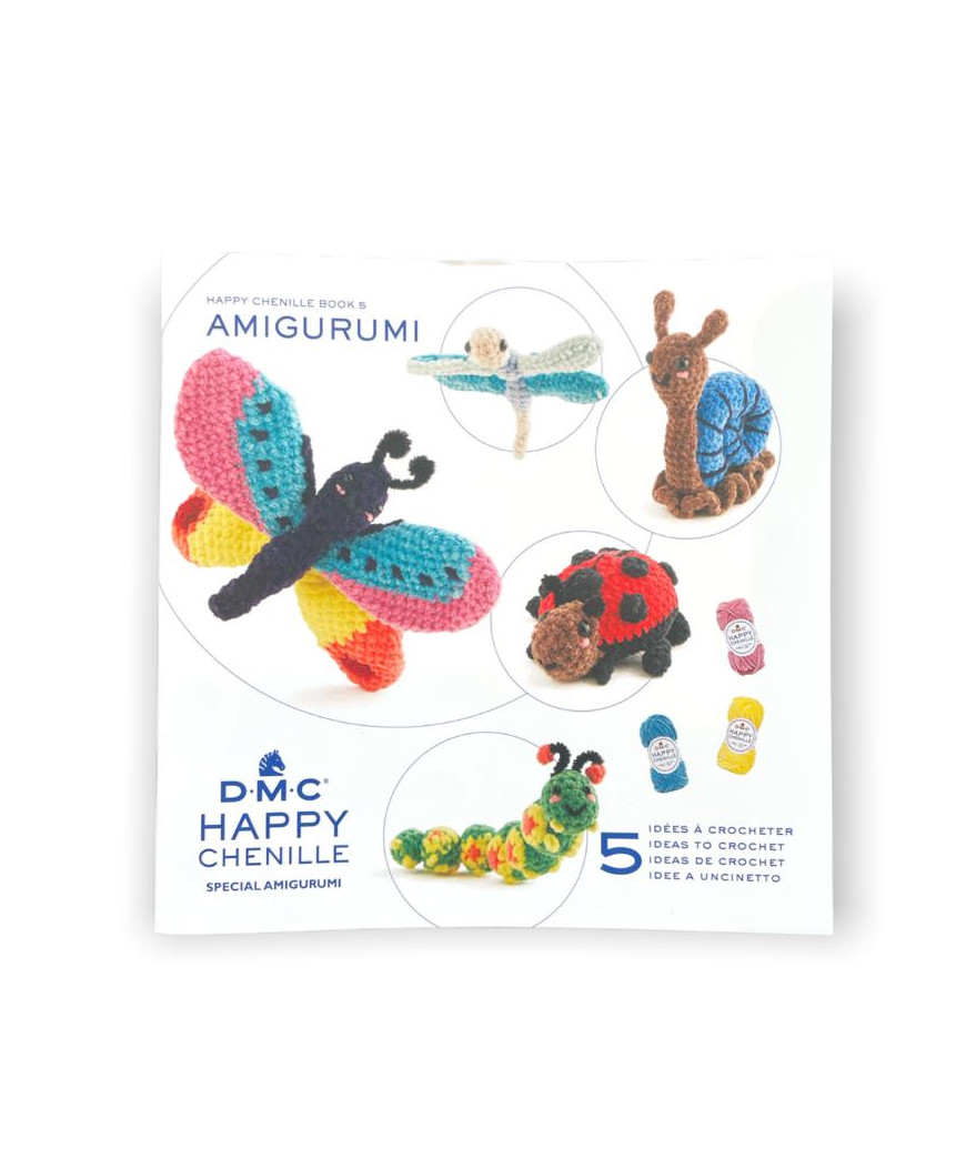 BOOK N° 5 DMC happy chenille special amigurumi GL AMICI DEL GIARDINO