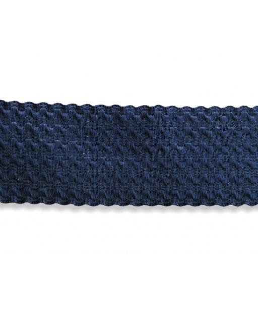 Nastro elastico onde 55mm, prezzo al metro, blu
