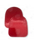 Coppia laterali bauletto in ecopelle 18x20cm, Rosso Madreperla