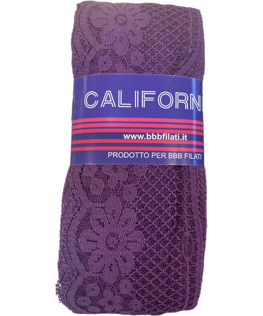 Filato Pizzo California Ideale per Sciarpe e Decorazioni Colore Viola