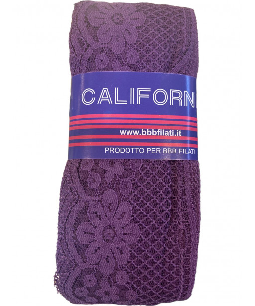 Filato Pizzo California Ideale per Sciarpe e Decorazioni Colore Viola