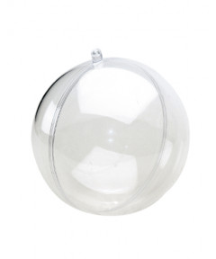 Sfera In Plexiglas Trasparente Effetto Cristallo Diametro 14cm