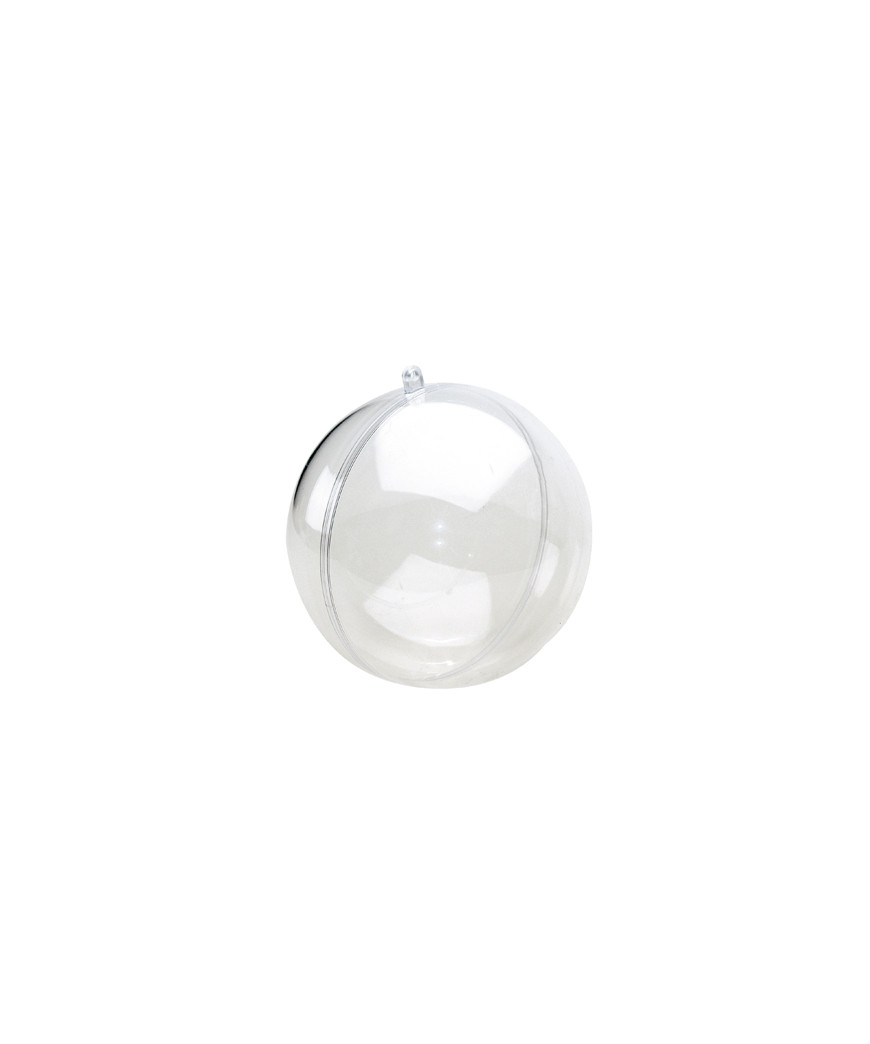 Sfera In Plexiglas Trasparente Effetto Cristallo Diametro 8cm