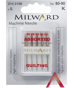 Aghi Macchina da Cucire Milward 80/90 assortiti quilting