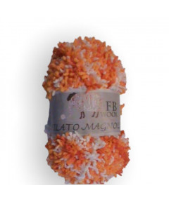 Gomitolo lana Lilium 50gr, mix arancione N°542-38-1