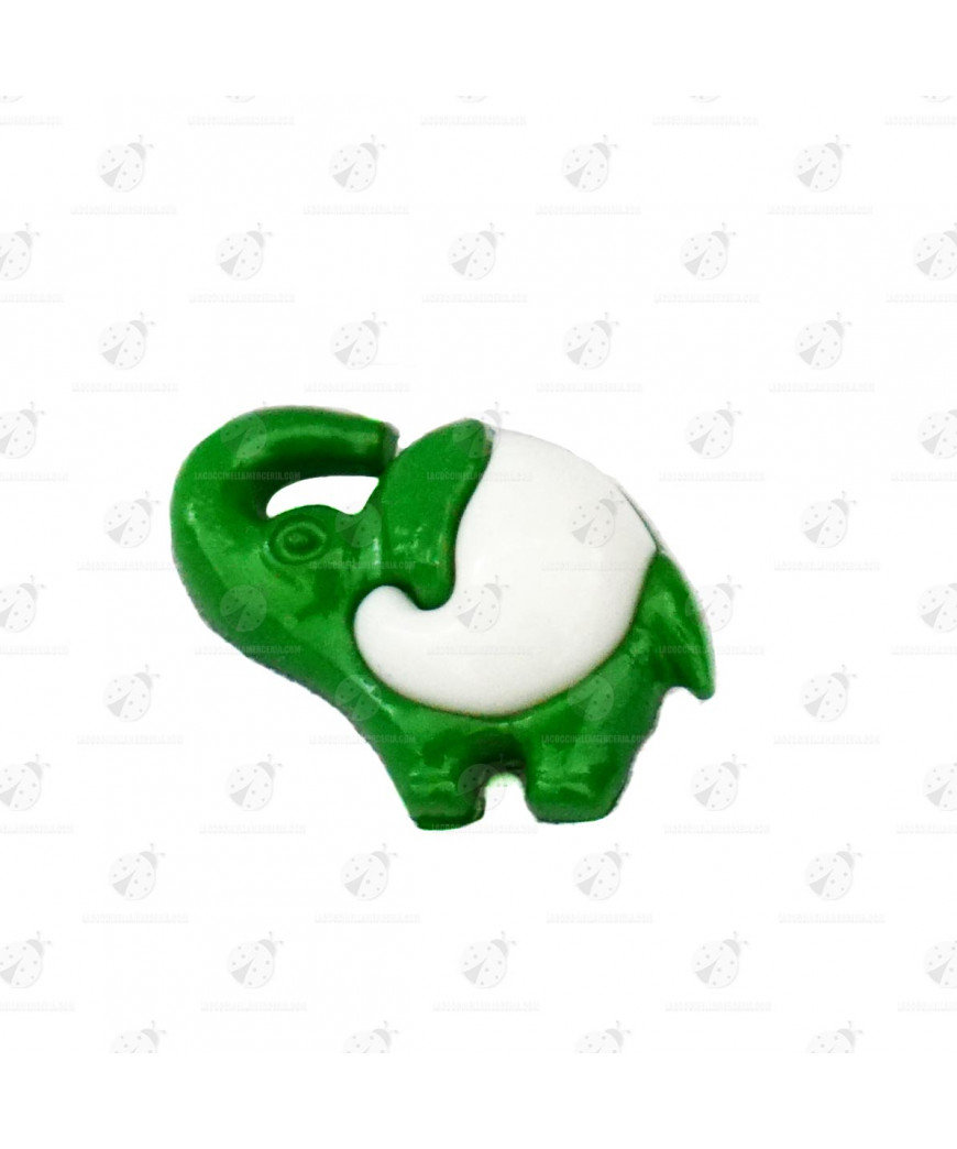 Stock Bottoni ad Elefante Verde 24 pezzi