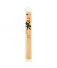 Ferri maglia doppia punta in bamboo PRYM 20cm 3,5