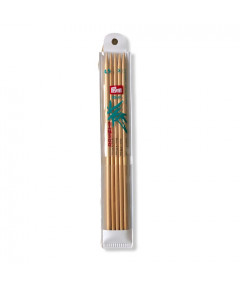 Ferri maglia doppia punta in bamboo PRYM 20cm 4,5