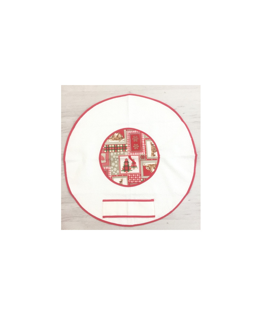 CANOVACCIO ROTONDO SPUGNA BIANCO/ROSSO