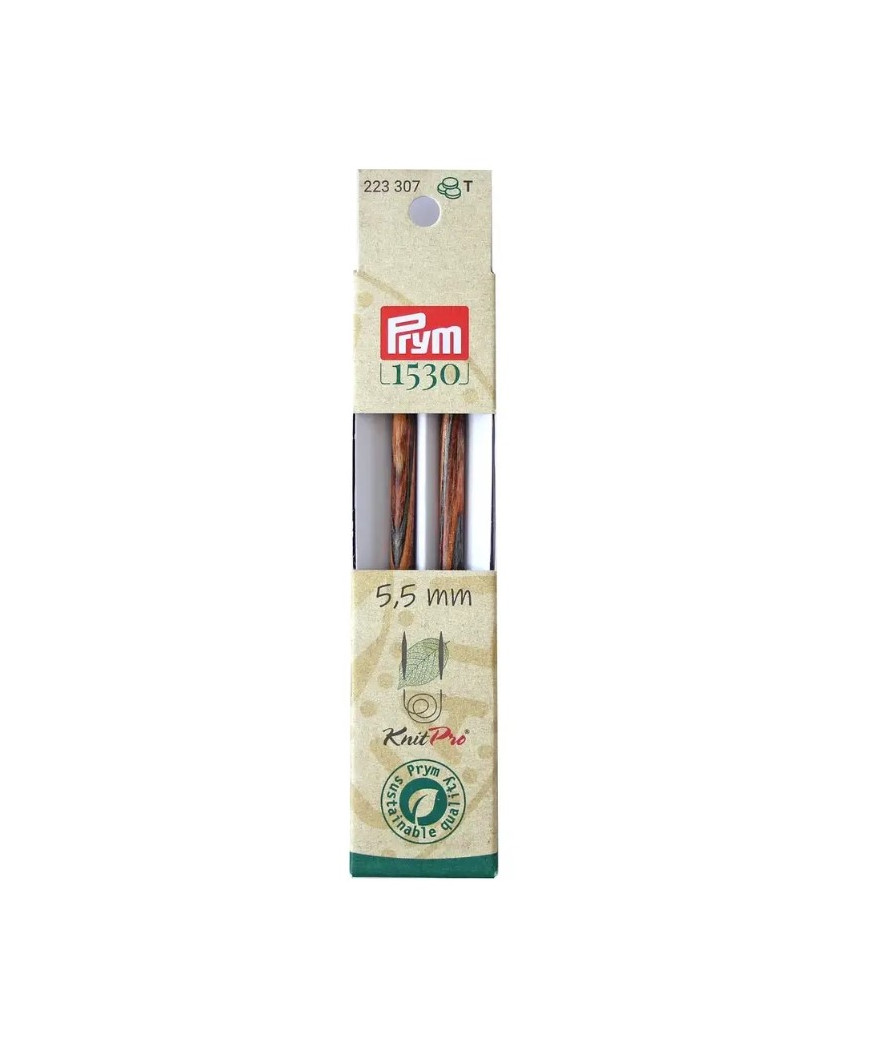 Punte Lunghe per ferri Knitpro intercambiabili e naturali n° 5,5 mm