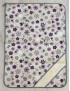 CANOVACCIO RETTANGOLARE FIORI VIOLA